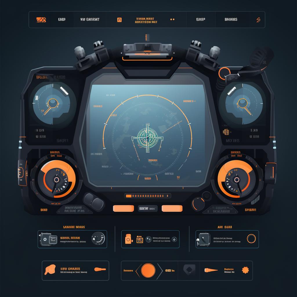 Drone camera interface with the mode set to manual