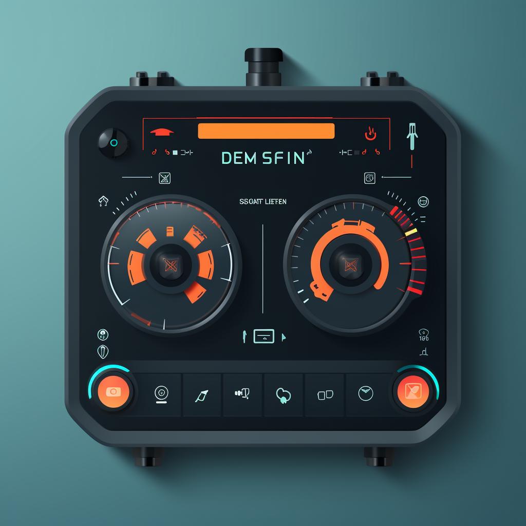 Drone camera interface showing the ISO settings